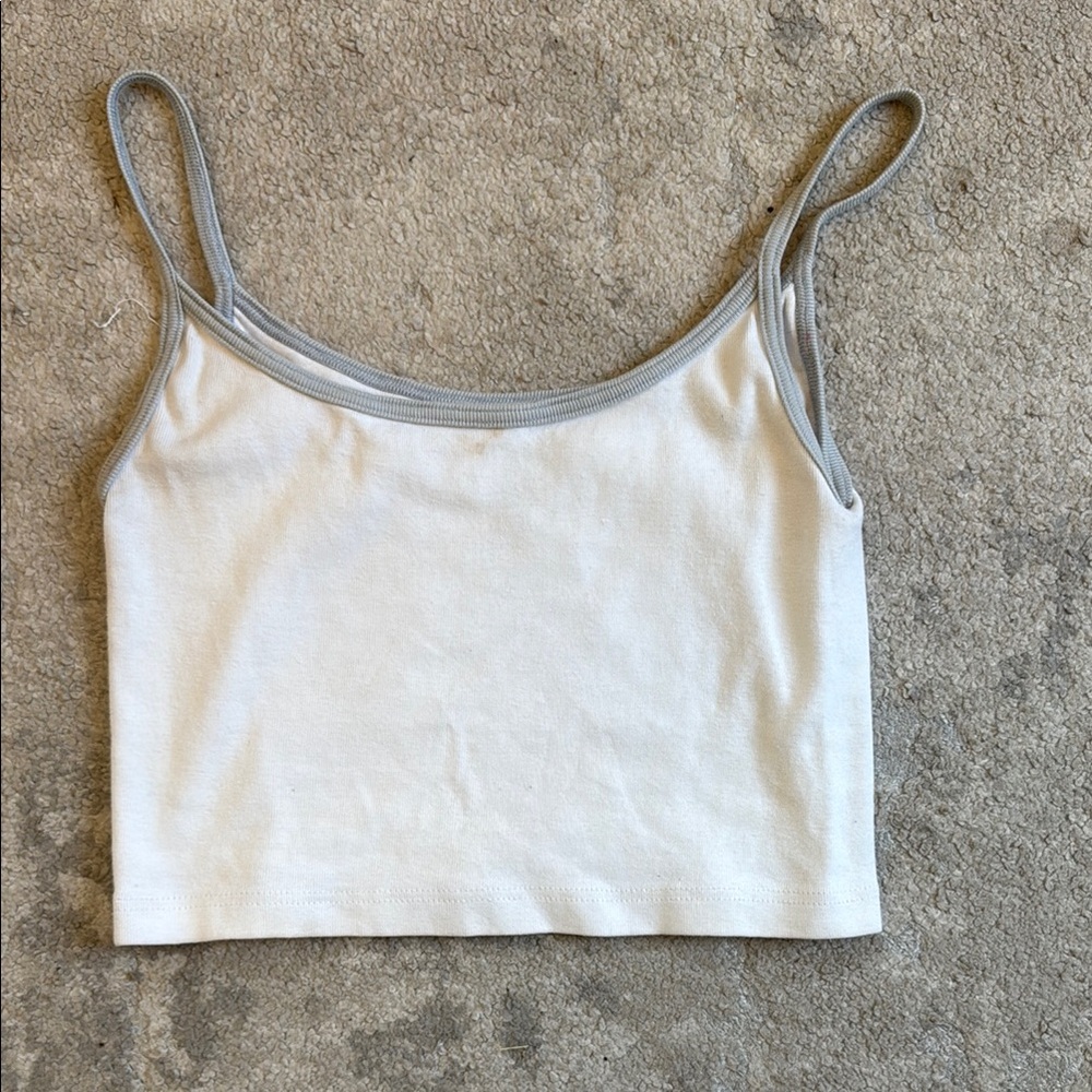Classic White and Blue Women's Tank Top